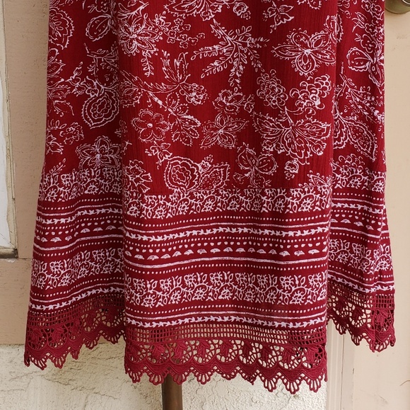 New OLD NAVY spaghetti strap boho dress SMALL - Picture 5 of 8